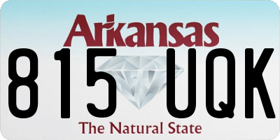 AR license plate 815UQK