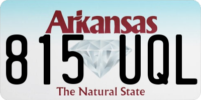 AR license plate 815UQL