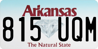 AR license plate 815UQM