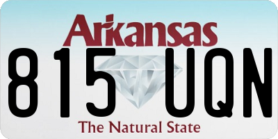 AR license plate 815UQN