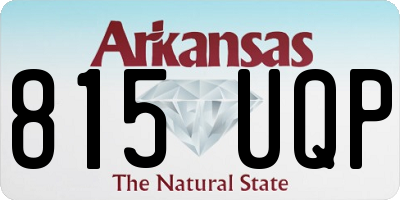 AR license plate 815UQP