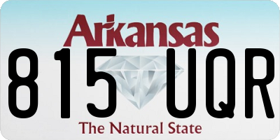 AR license plate 815UQR