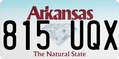 AR license plate 815UQX