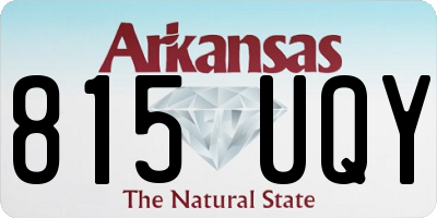 AR license plate 815UQY