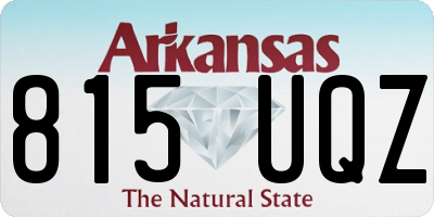 AR license plate 815UQZ