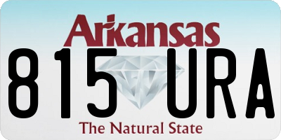 AR license plate 815URA