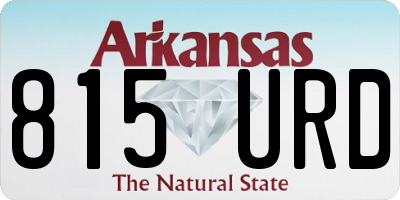 AR license plate 815URD