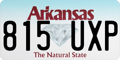 AR license plate 815UXP