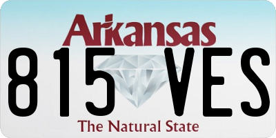 AR license plate 815VES
