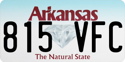 AR license plate 815VFC