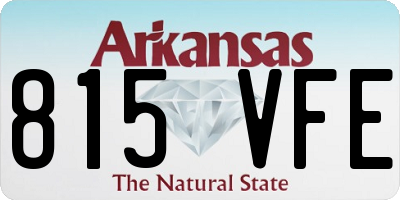AR license plate 815VFE
