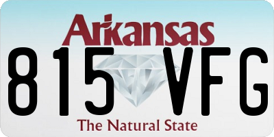 AR license plate 815VFG