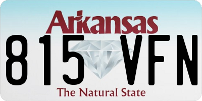 AR license plate 815VFN