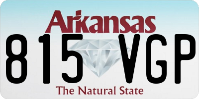 AR license plate 815VGP
