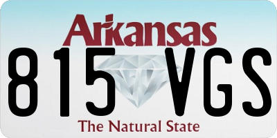 AR license plate 815VGS