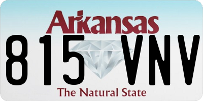 AR license plate 815VNV