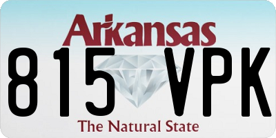 AR license plate 815VPK