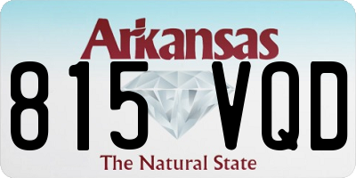AR license plate 815VQD