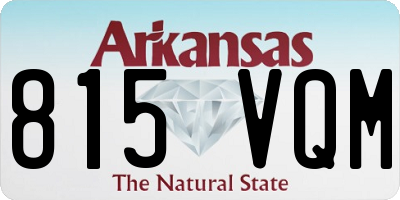AR license plate 815VQM