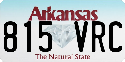 AR license plate 815VRC