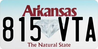 AR license plate 815VTA