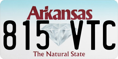 AR license plate 815VTC