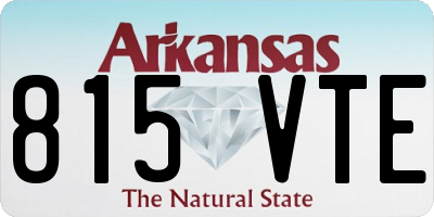 AR license plate 815VTE