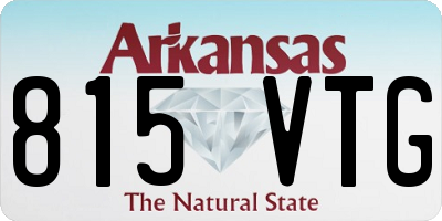AR license plate 815VTG