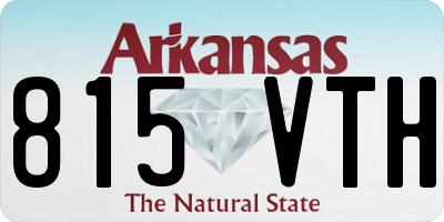 AR license plate 815VTH