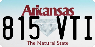 AR license plate 815VTI