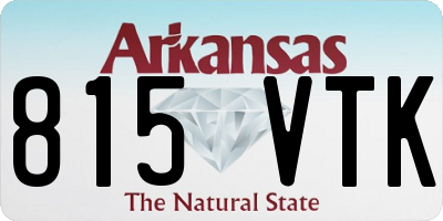 AR license plate 815VTK