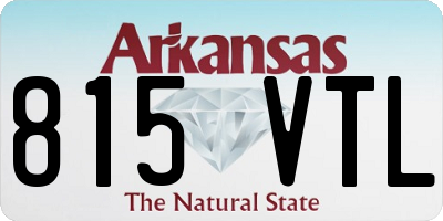 AR license plate 815VTL