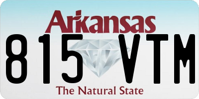 AR license plate 815VTM
