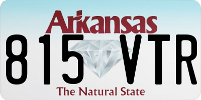 AR license plate 815VTR