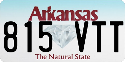 AR license plate 815VTT