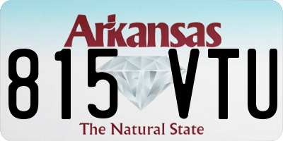 AR license plate 815VTU