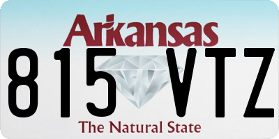 AR license plate 815VTZ