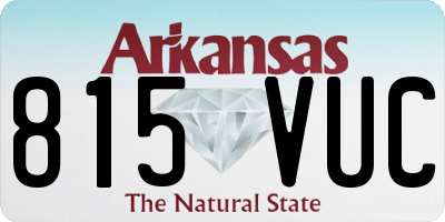 AR license plate 815VUC