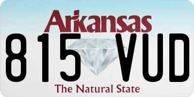 AR license plate 815VUD
