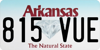 AR license plate 815VUE