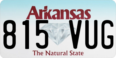 AR license plate 815VUG