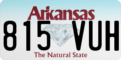 AR license plate 815VUH