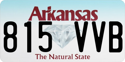 AR license plate 815VVB