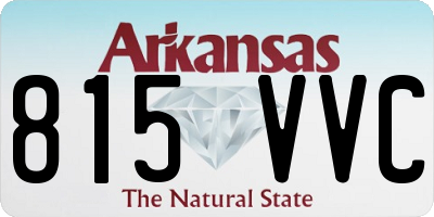 AR license plate 815VVC