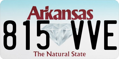 AR license plate 815VVE