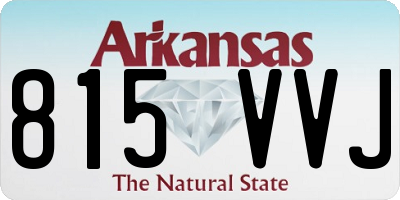 AR license plate 815VVJ