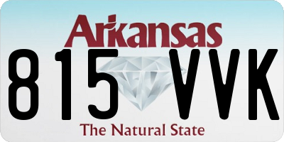 AR license plate 815VVK