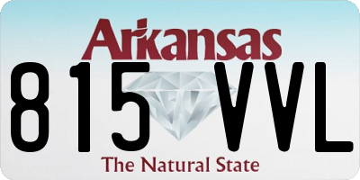 AR license plate 815VVL