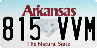 AR license plate 815VVM