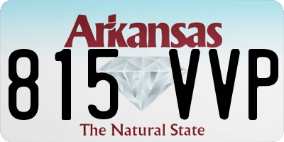 AR license plate 815VVP